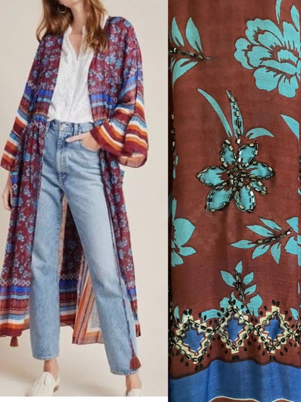 Aratta Silent Journey boho kimono duster